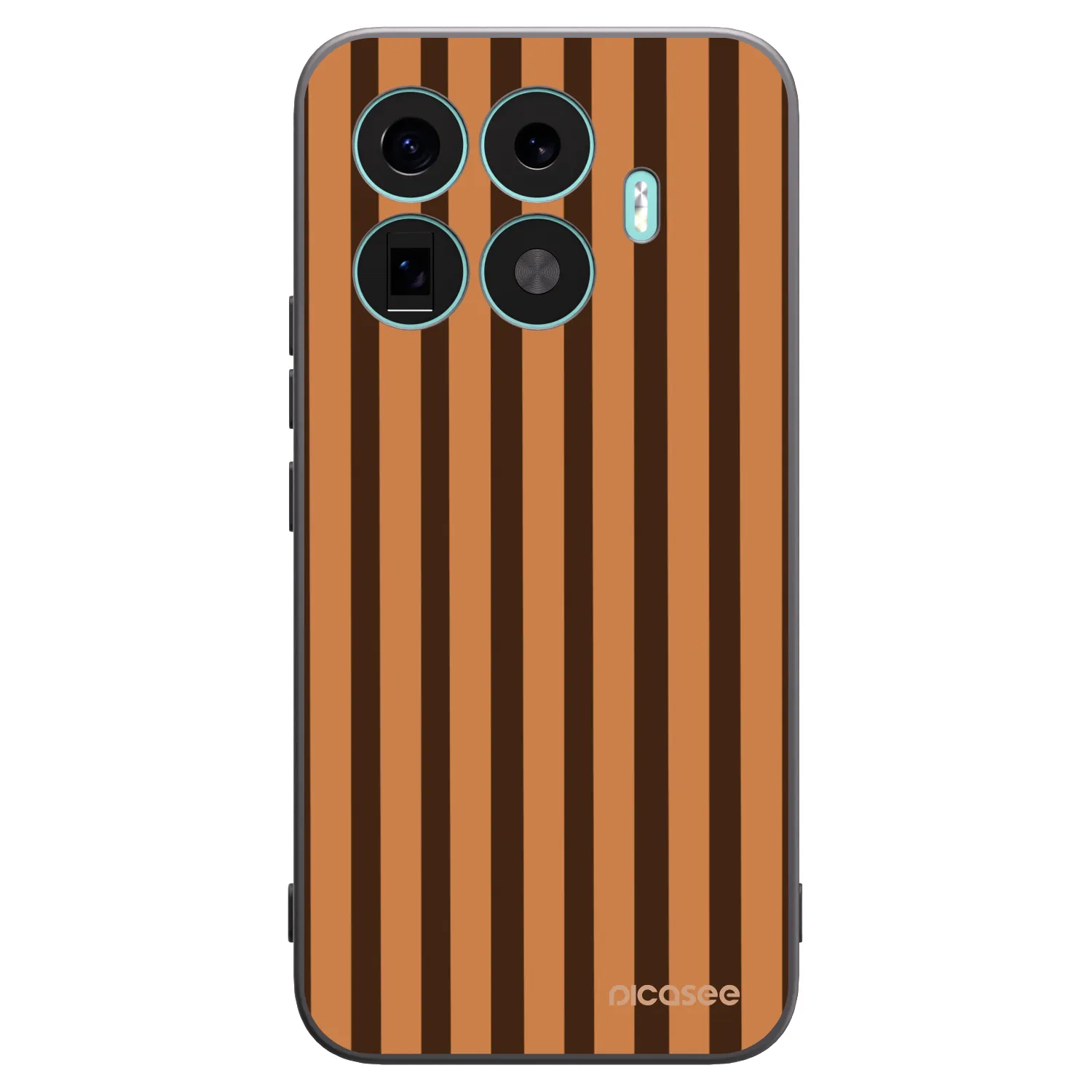 Picasee husă neagră din silicon pentru Xiaomi 17T Pro - Caramel lines