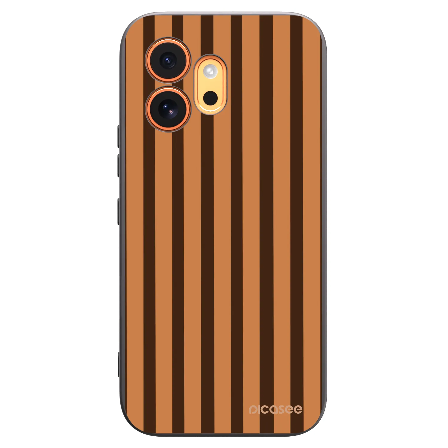 Picasee husă neagră din silicon pentru Honor 600 - Caramel lines