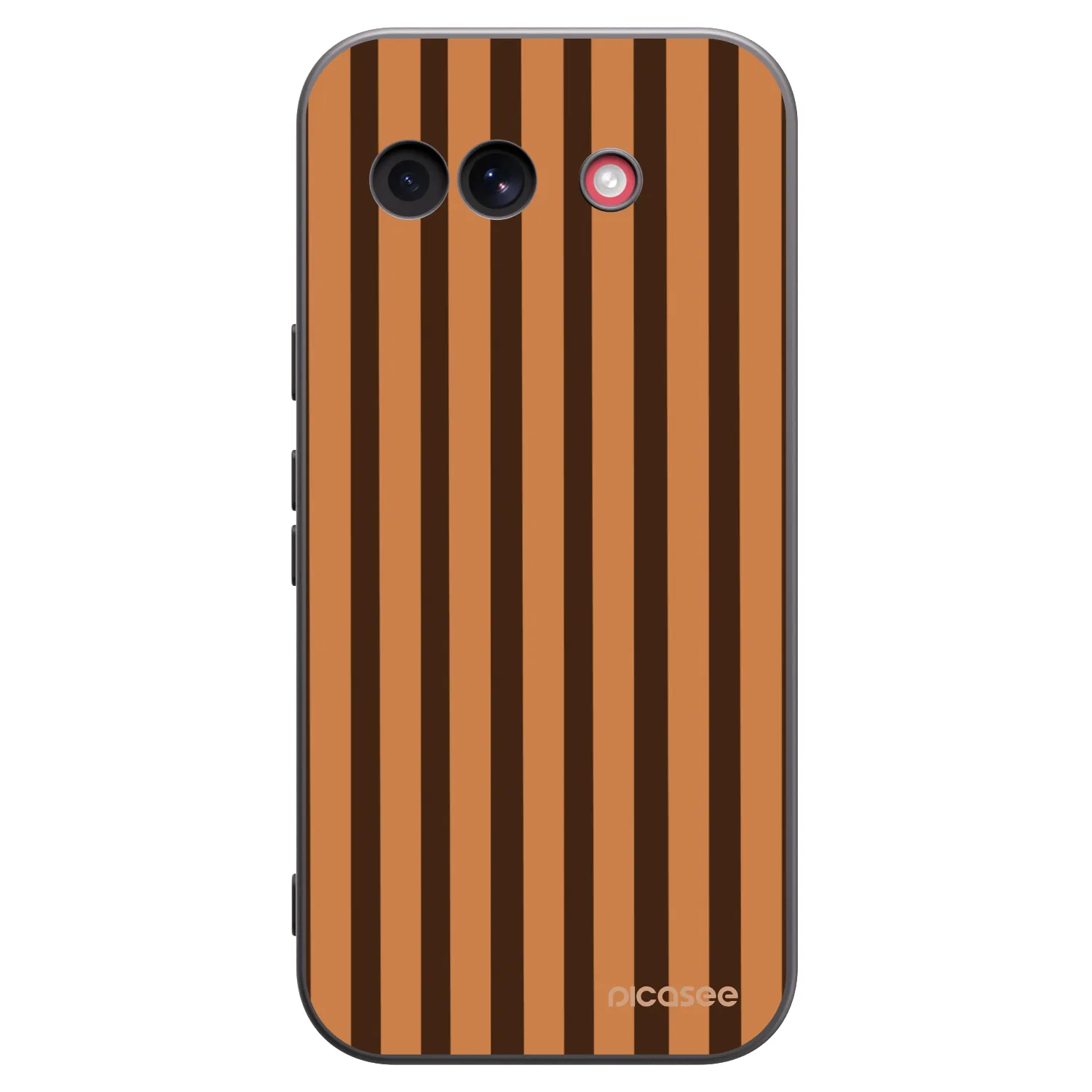 Picasee husă neagră din silicon pentru Google Pixel 10a - Caramel lines