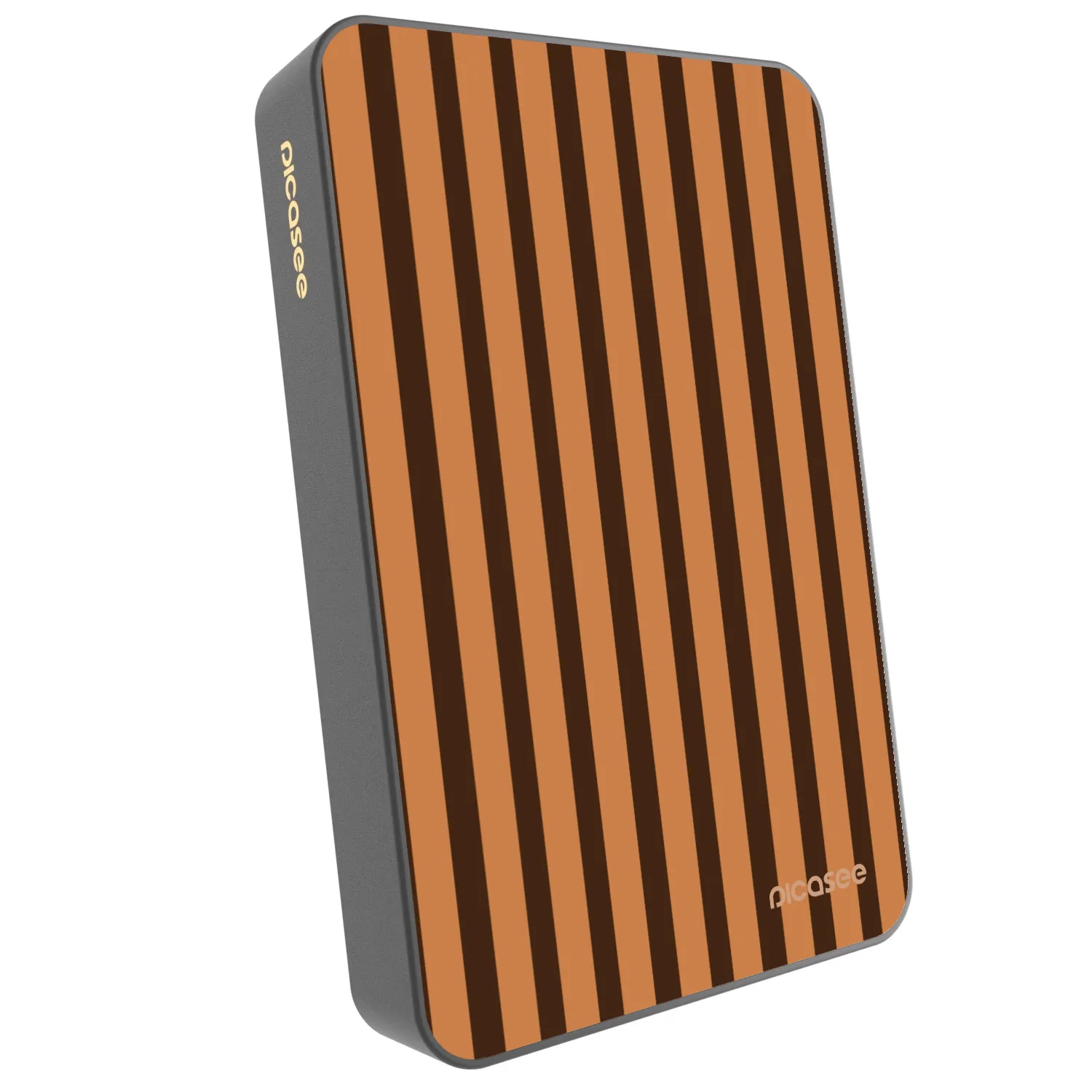 Picasee Powerbank cu MagSafe 10 000 mAh Gri - Caramel lines