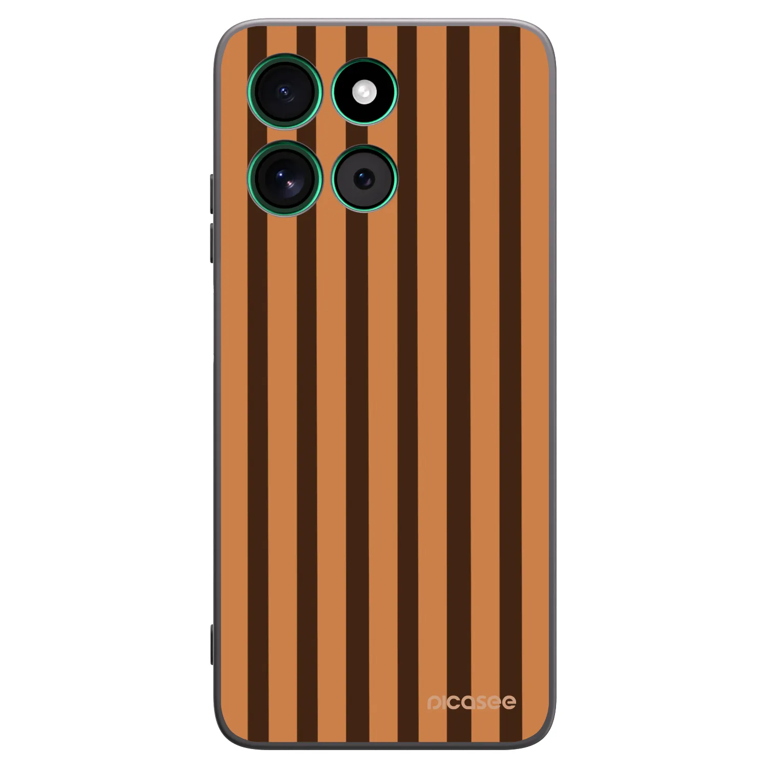 Picasee husă neagră din silicon pentru Motorola Moto G57 Power - Caramel lines