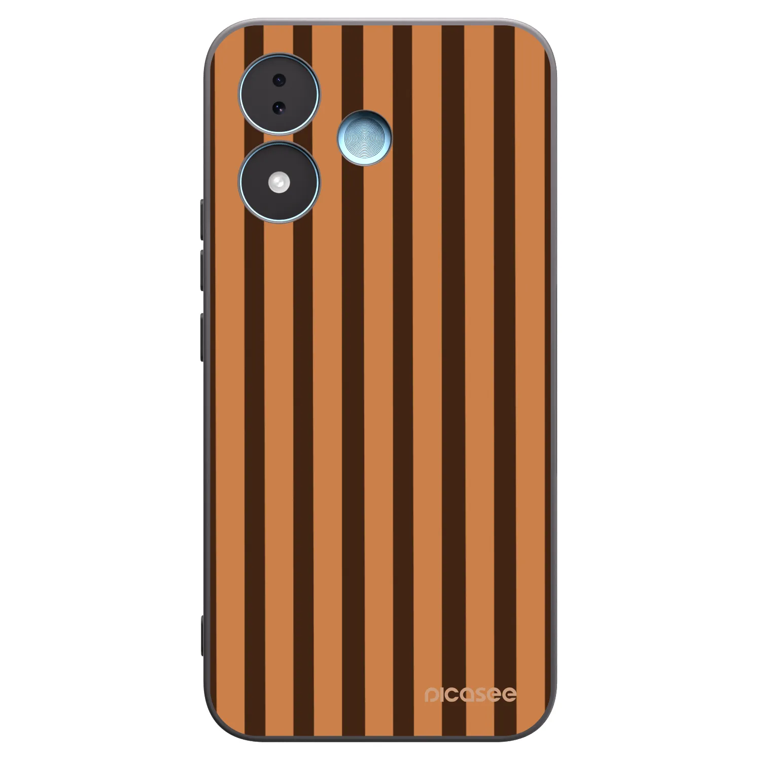 Picasee husă neagră din silicon pentru Xiaomi Redmi Note 17 5G - Caramel lines