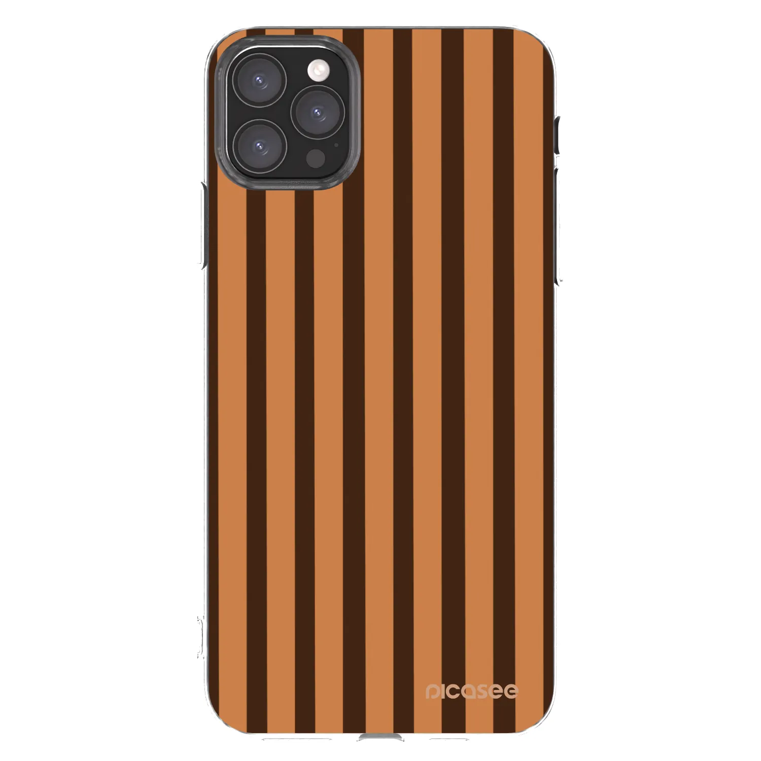 Picasee husă transparentă din silicon pentru Apple iPhone 11 Pro Max - Caramel lines