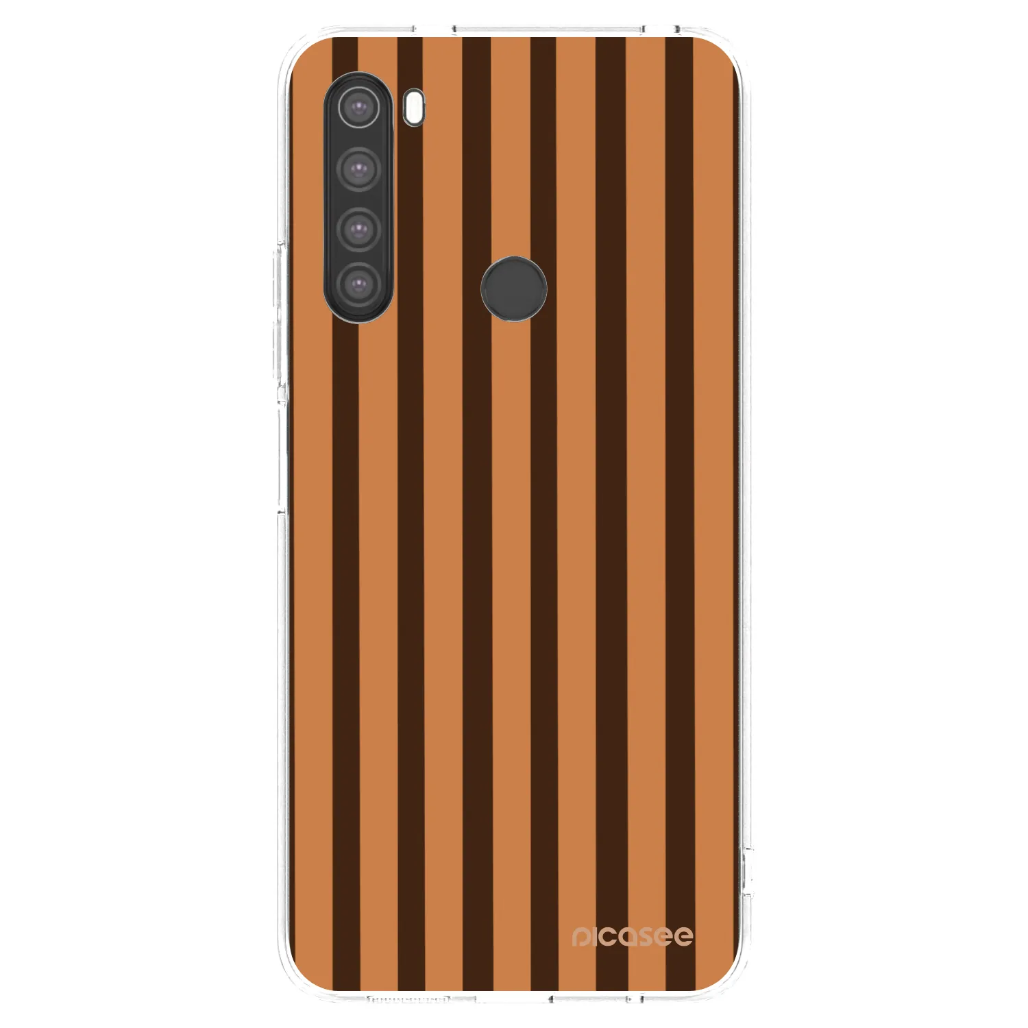 Picasee husă transparentă din silicon pentru Xiaomi Redmi Note 8 - Caramel lines
