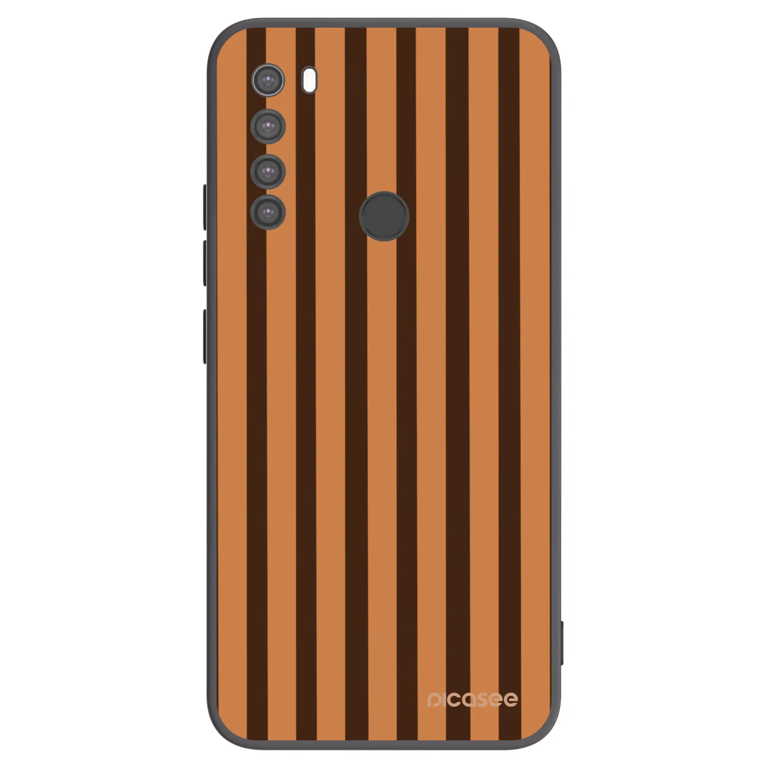 Picasee husă neagră din silicon pentru Xiaomi Redmi Note 8 - Caramel lines