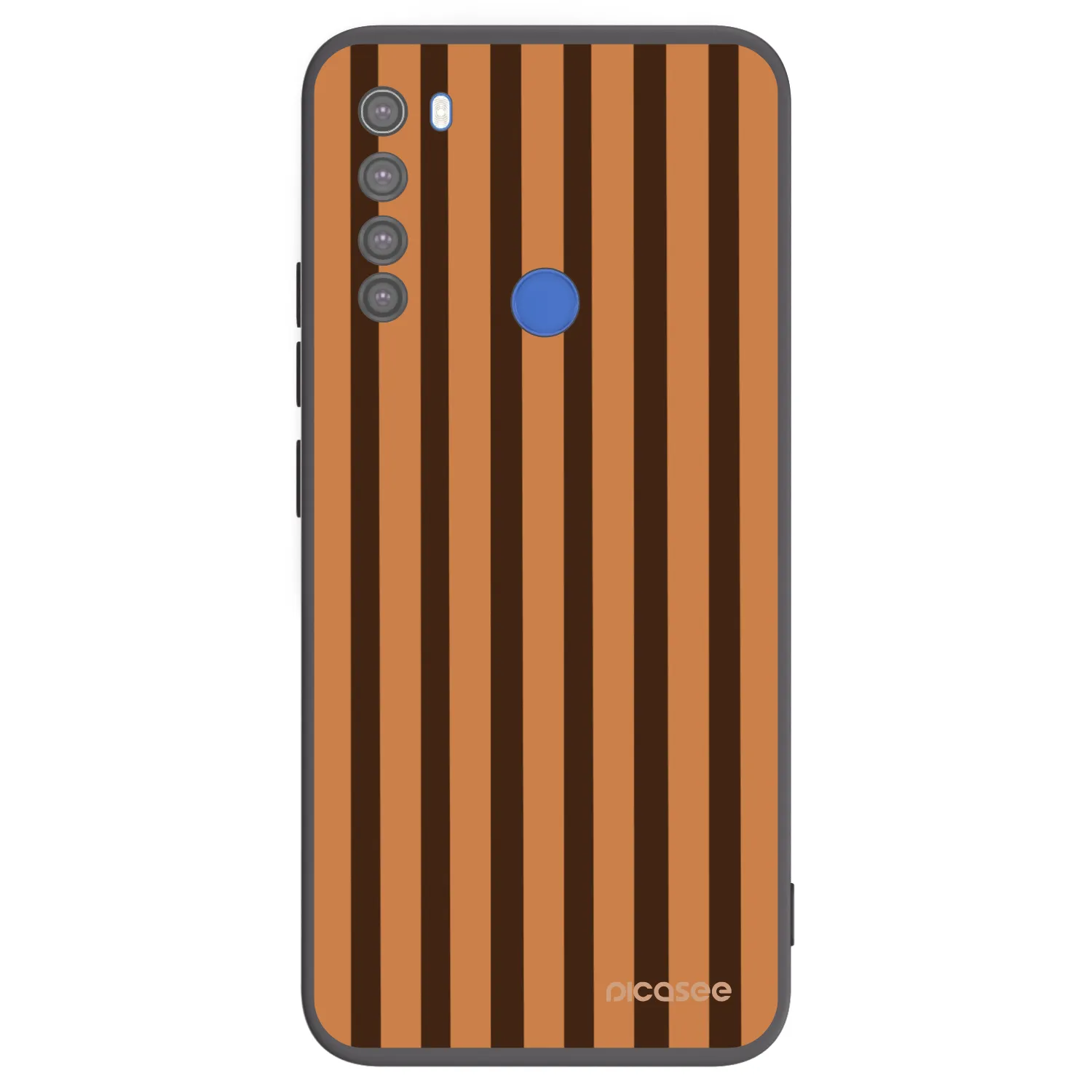 Picasee husă neagră din silicon pentru Xiaomi Redmi Note 8T - Caramel lines