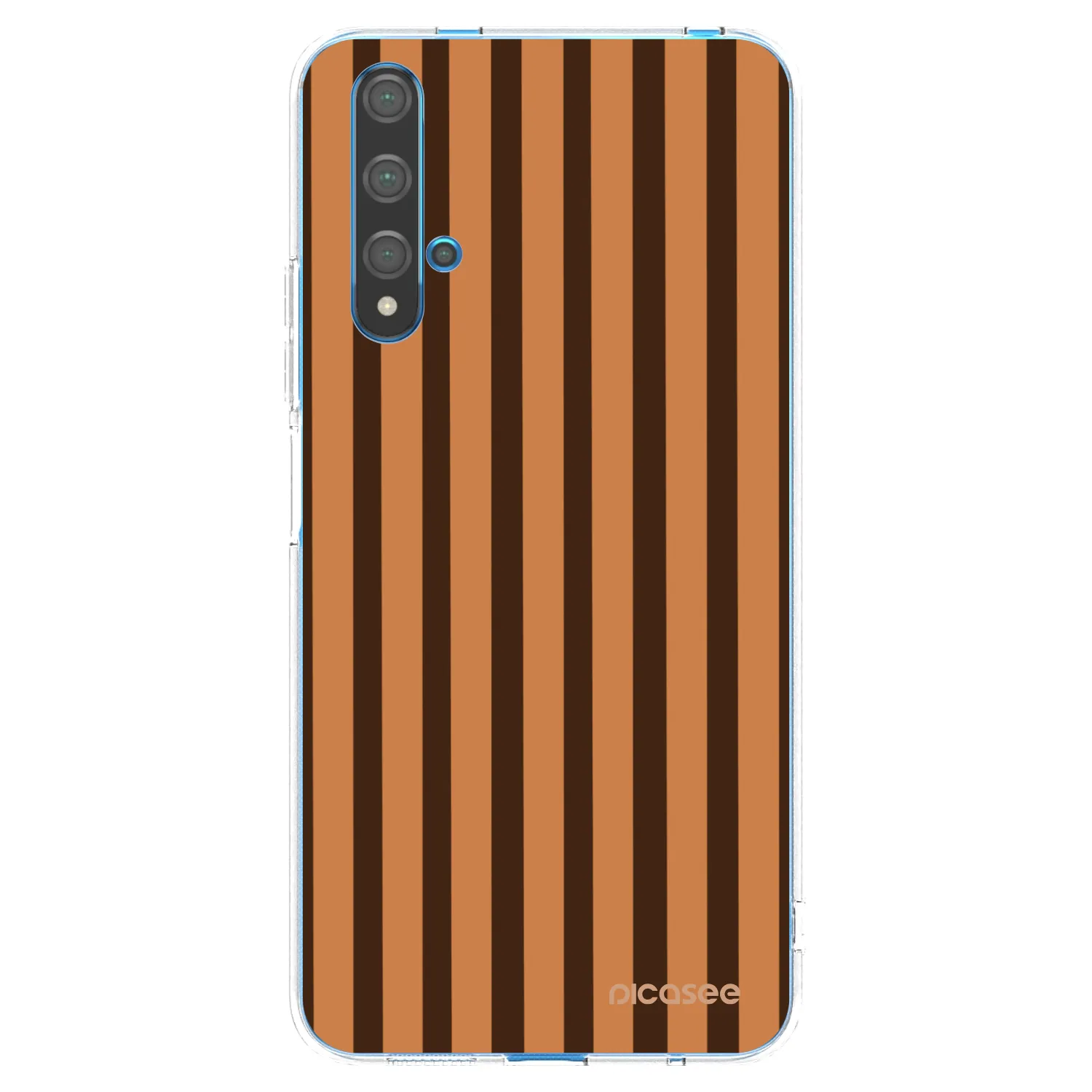 Picasee husă transparentă din silicon pentru Huawei Nova 5T - Caramel lines