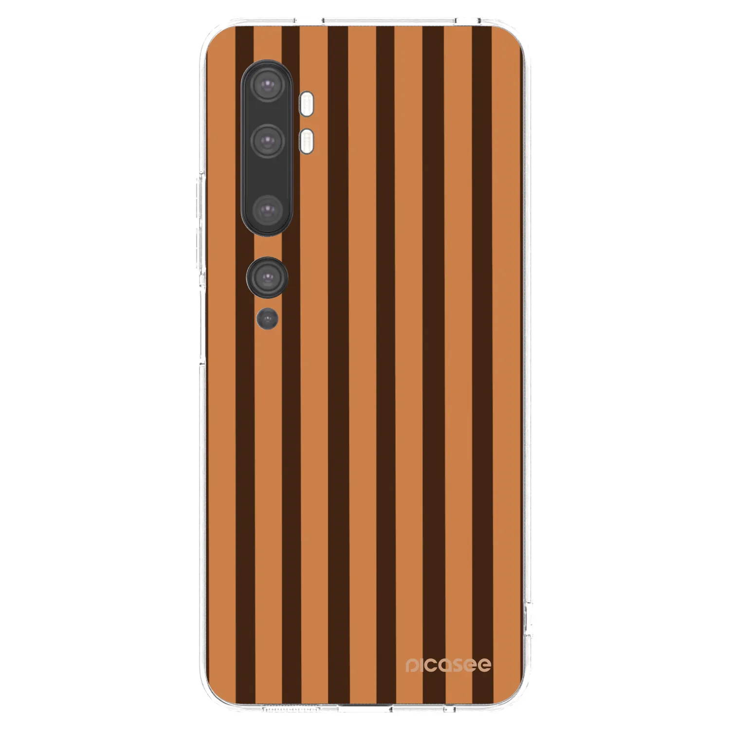 Picasee husă transparentă din silicon pentru Xiaomi Mi Note 10 (Pro) - Caramel lines