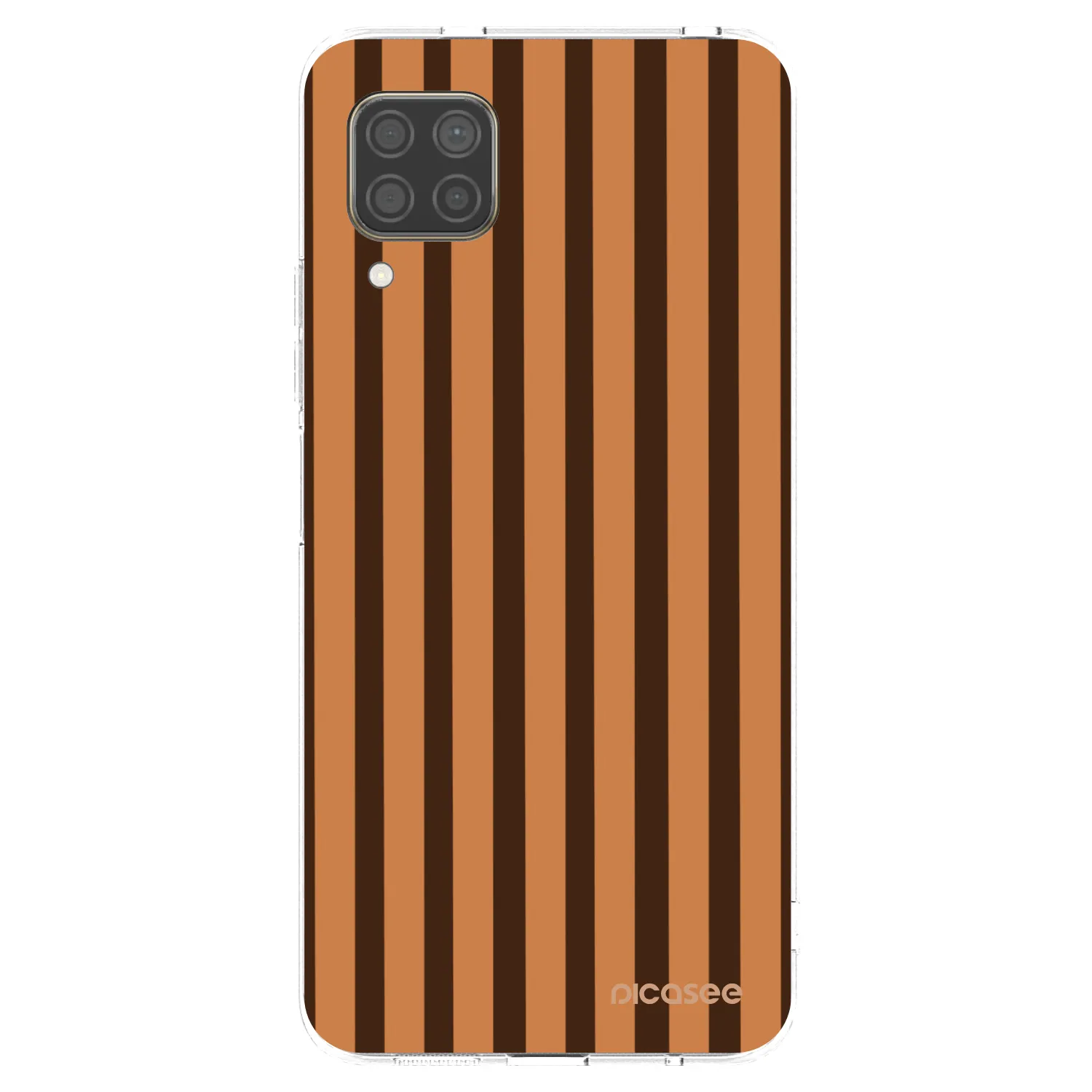 Picasee husă transparentă din silicon pentru Huawei P40 Lite - Caramel lines