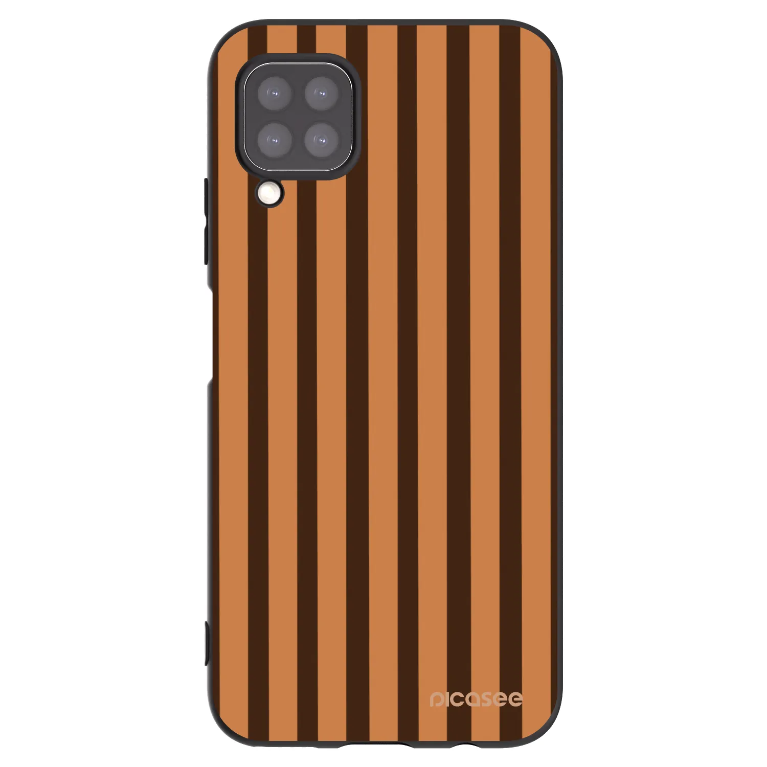 Picasee husă neagră din silicon pentru Huawei P40 Lite - Caramel lines