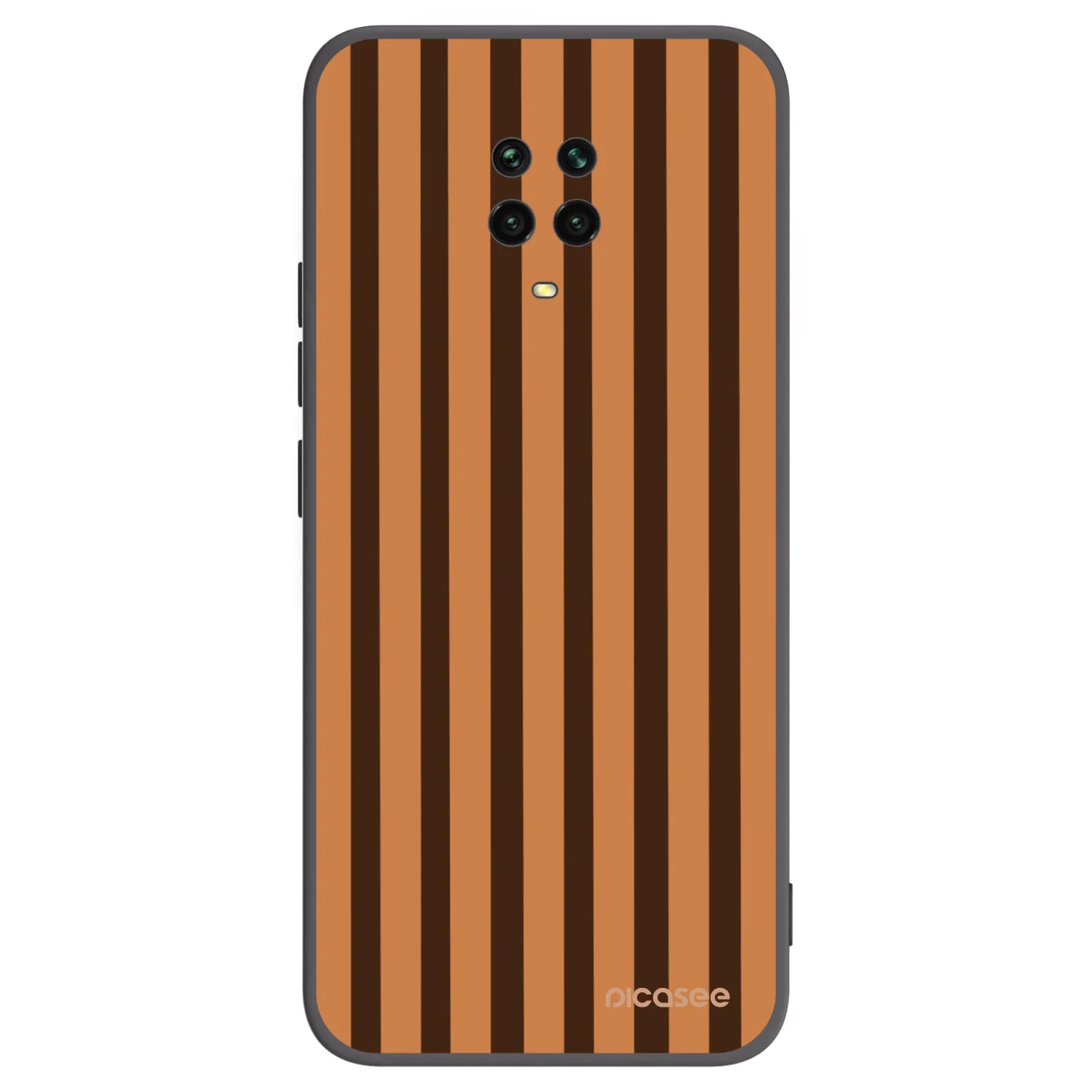 Picasee husă neagră din silicon pentru Xiaomi Redmi Note 9S - Caramel lines