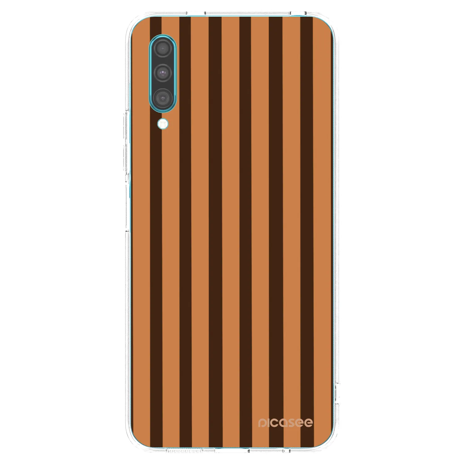 Picasee husă transparentă din silicon pentru Samsung Galaxy A30s A307F - Caramel lines