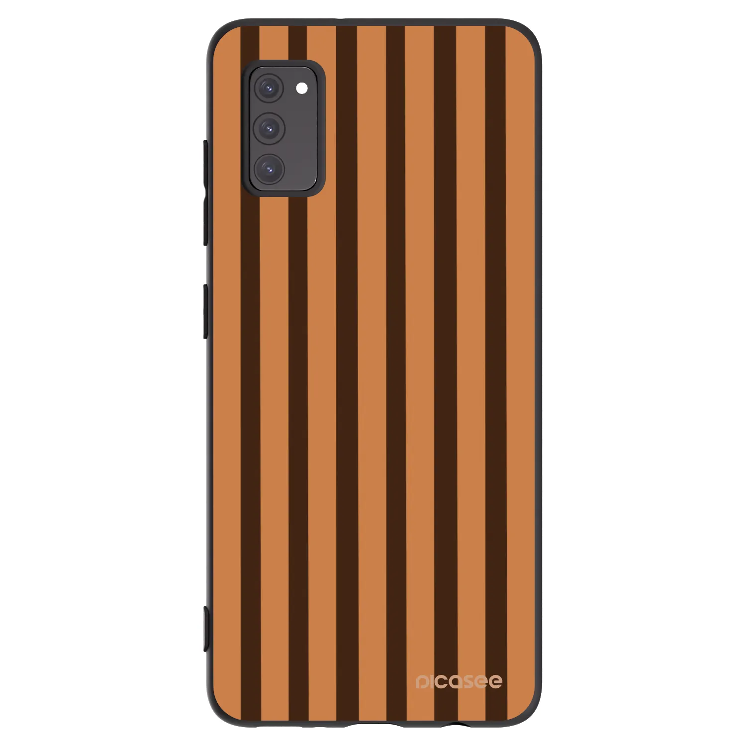 Picasee husă neagră din silicon pentru Samsung Galaxy A41 A415F - Caramel lines