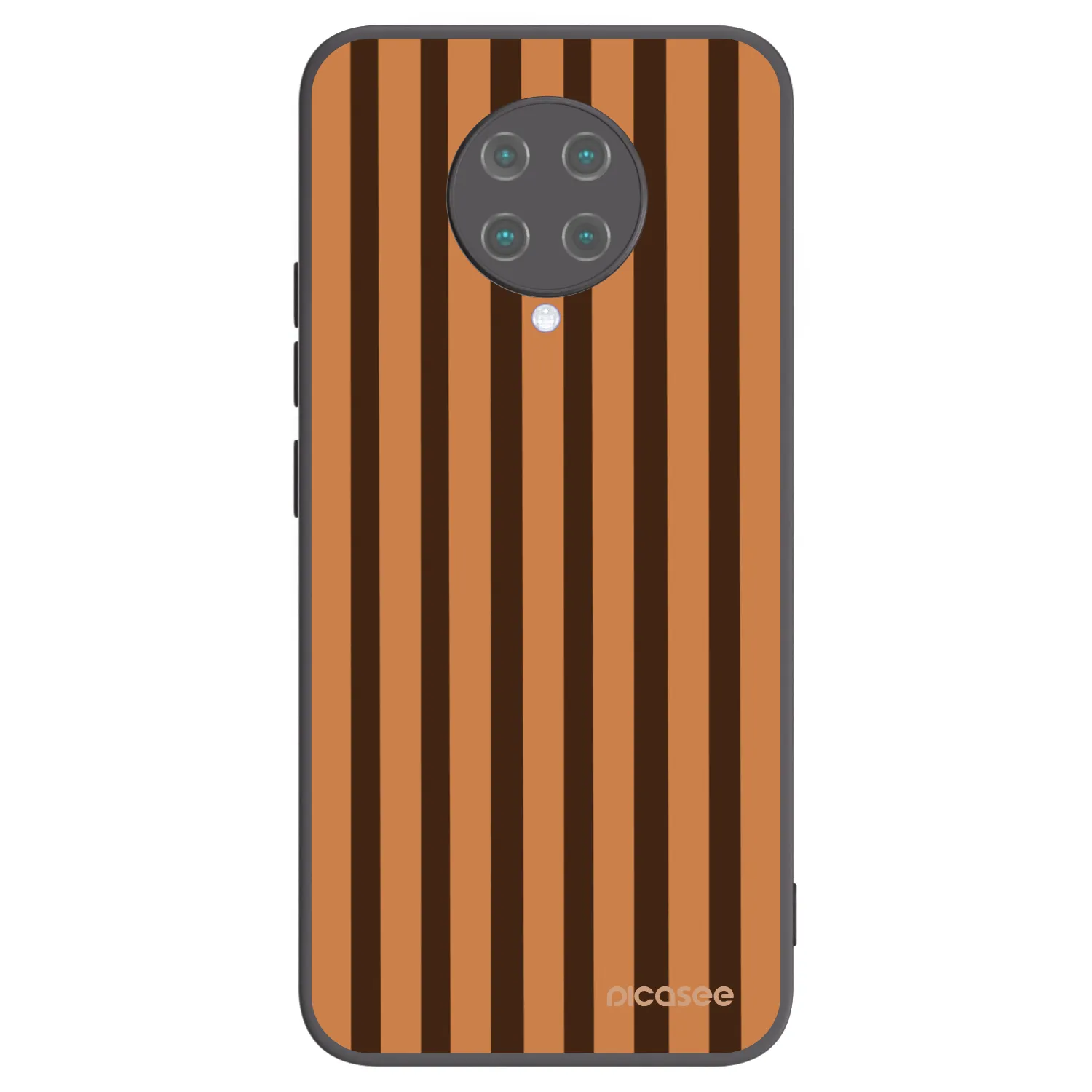 Picasee husă neagră din silicon pentru Xiaomi Poco F2 Pro - Caramel lines