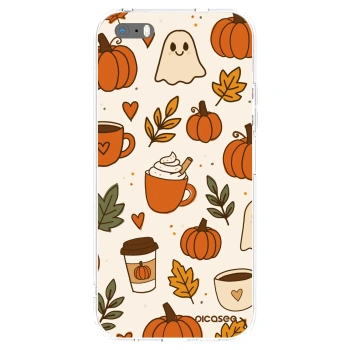 Picasee husă transparentă din silicon pentru Apple iPhone 5/5S/SE - Fall vibes