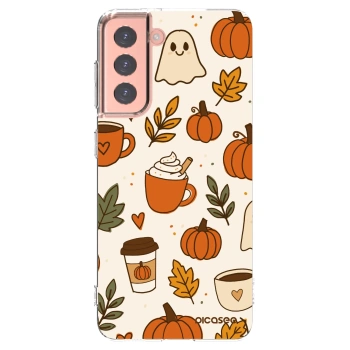 Picasee husă transparentă din silicon pentru Samsung Galaxy S21 5G G991B - Fall vibes