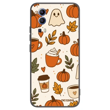 Picasee husă neagră din silicon pentru Vivo Y52 5G - Fall vibes