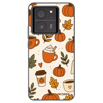 Picasee husă neagră din silicon pentru Xiaomi 13T - Fall vibes
