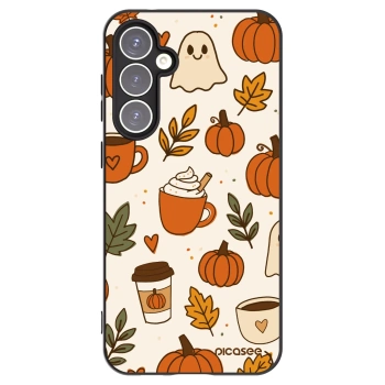 Picasee husă neagră din silicon pentru Samsung Galaxy S23 FE S711B - Fall vibes