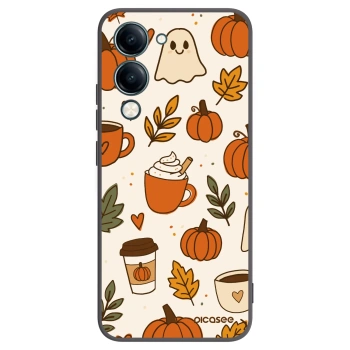 Picasee husă neagră din silicon pentru Vivo Y29s 5G - Fall vibes