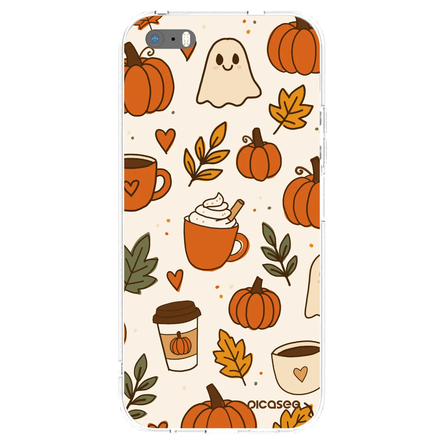 Picasee husă transparentă din silicon pentru Apple iPhone 5/5S/SE - Fall vibes