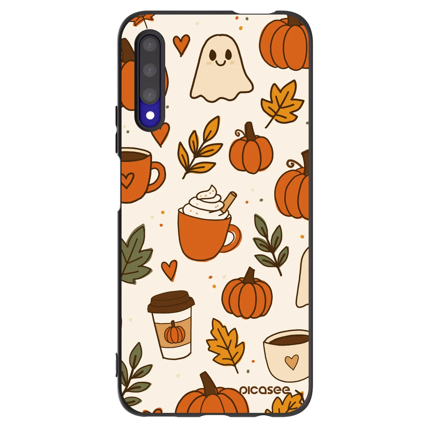 Picasee husă neagră din silicon pentru Honor 9X Pro - Fall vibes