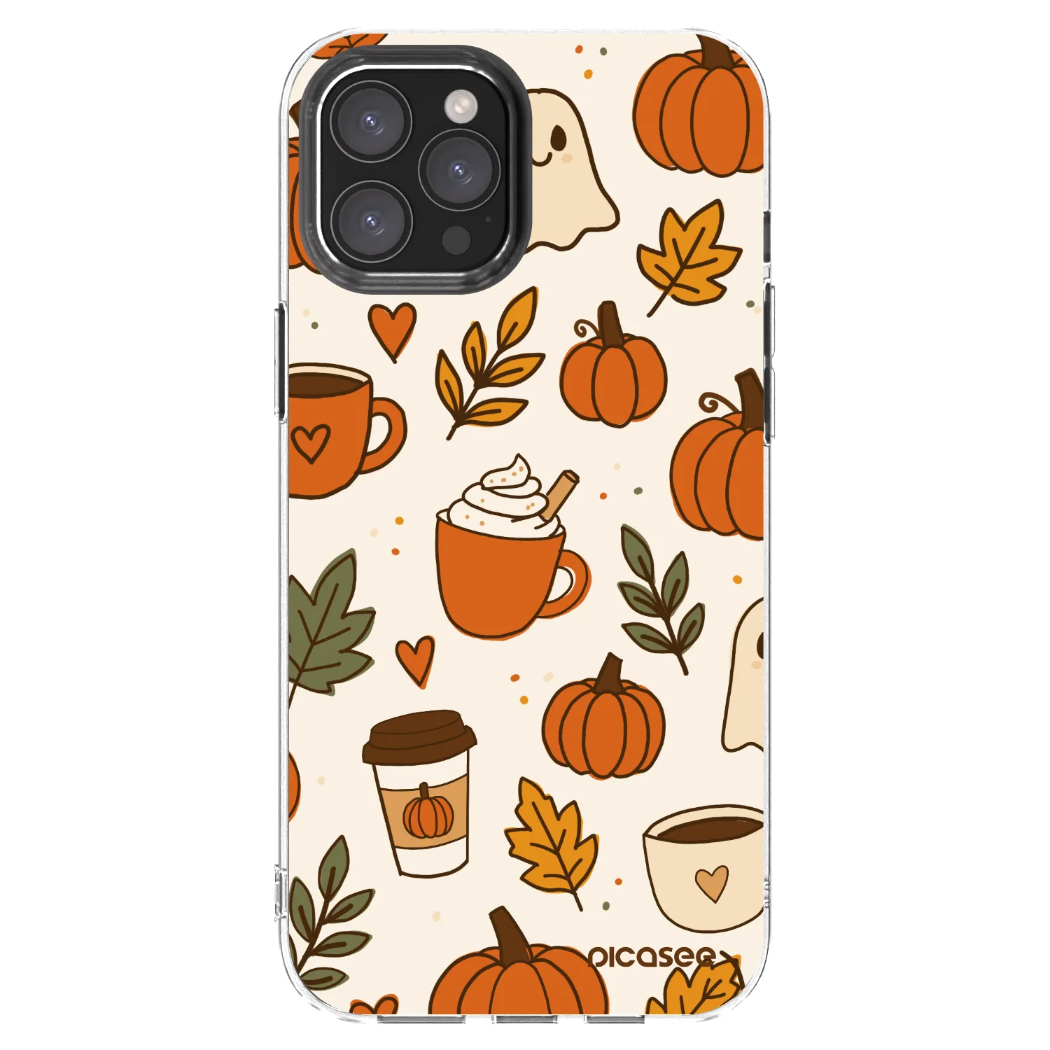 Picasee husă transparentă din silicon pentru Apple iPhone 12 Pro Max - Fall vibes