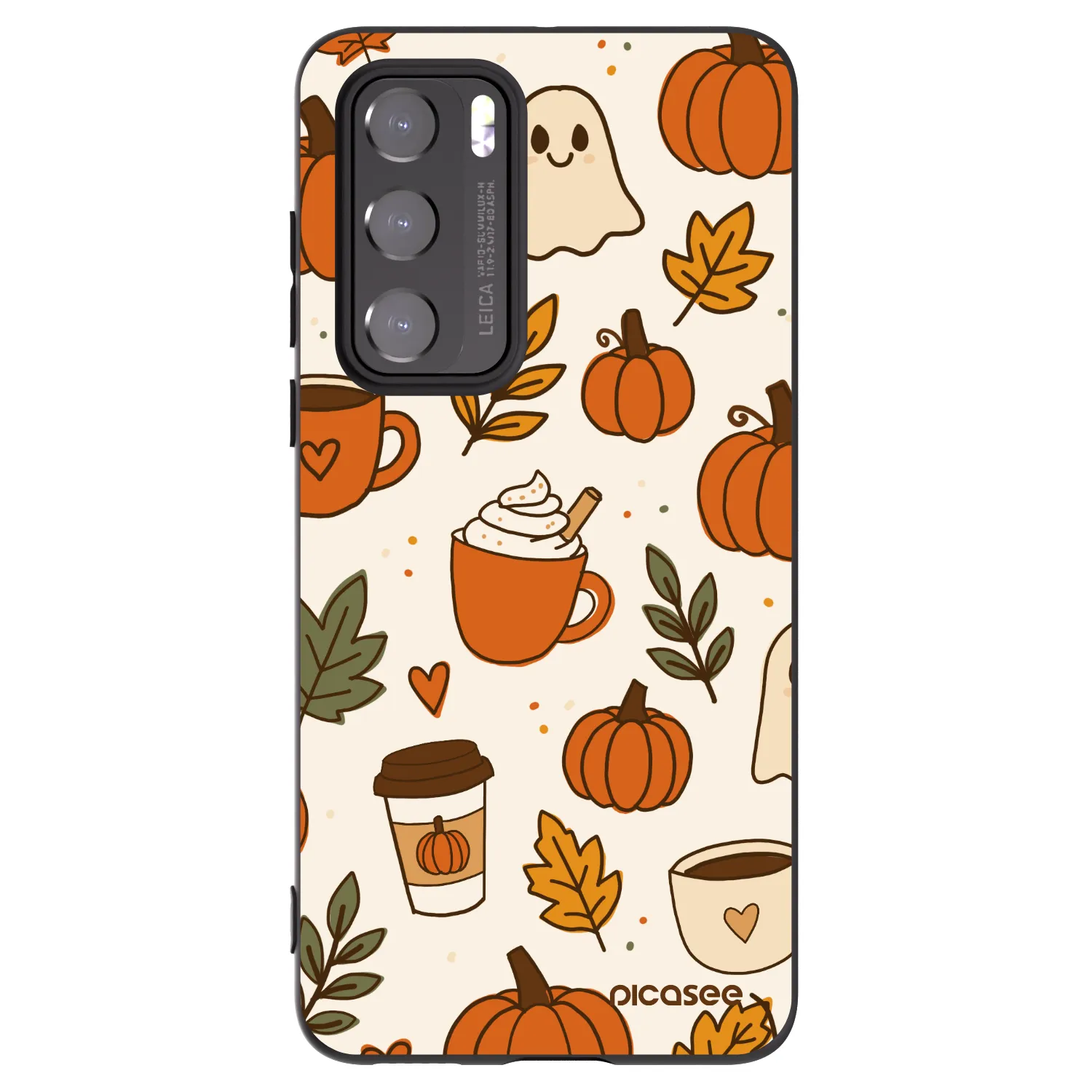 Picasee husă neagră din silicon pentru Huawei P40 - Fall vibes