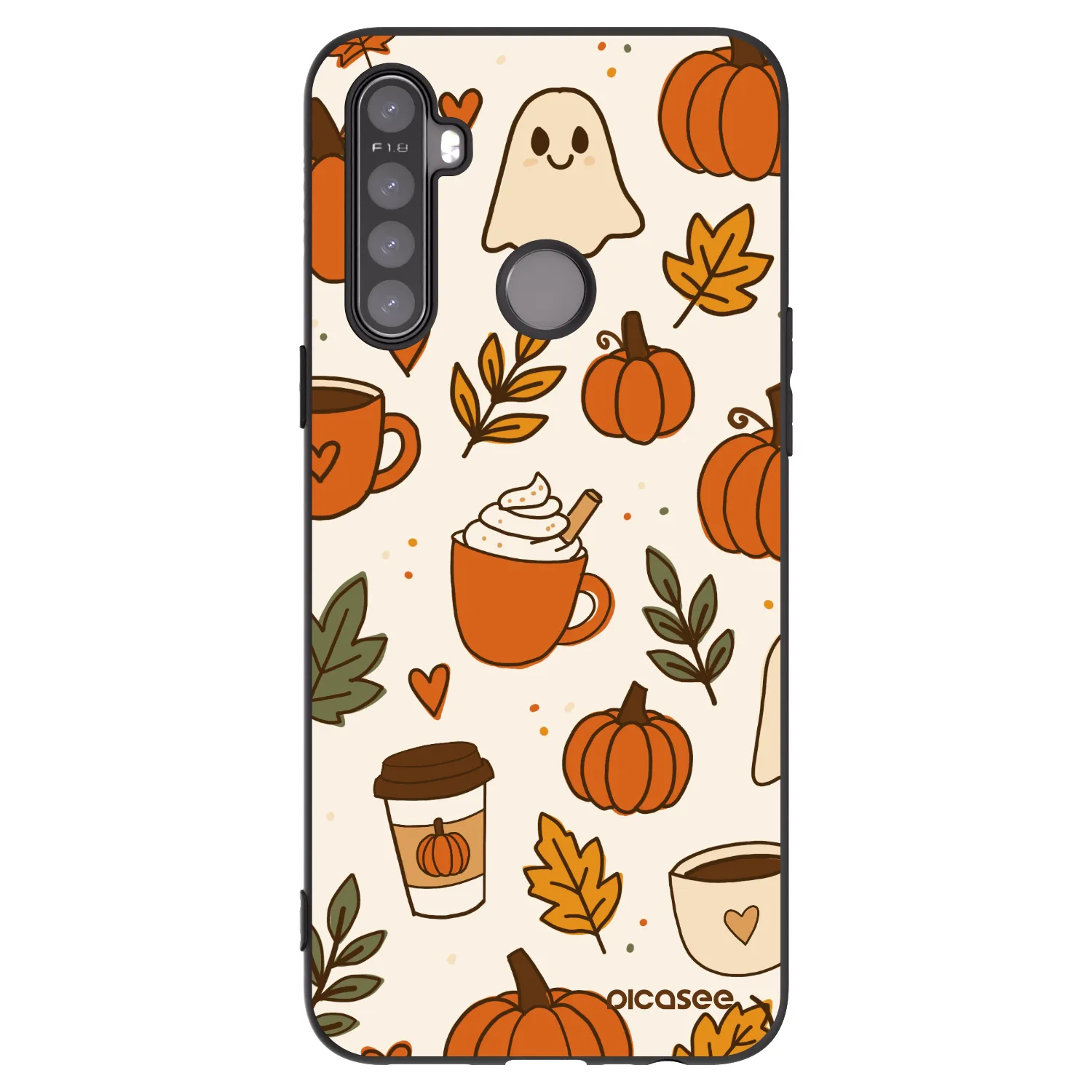 Picasee husă neagră din silicon pentru Realme 6i - Fall vibes