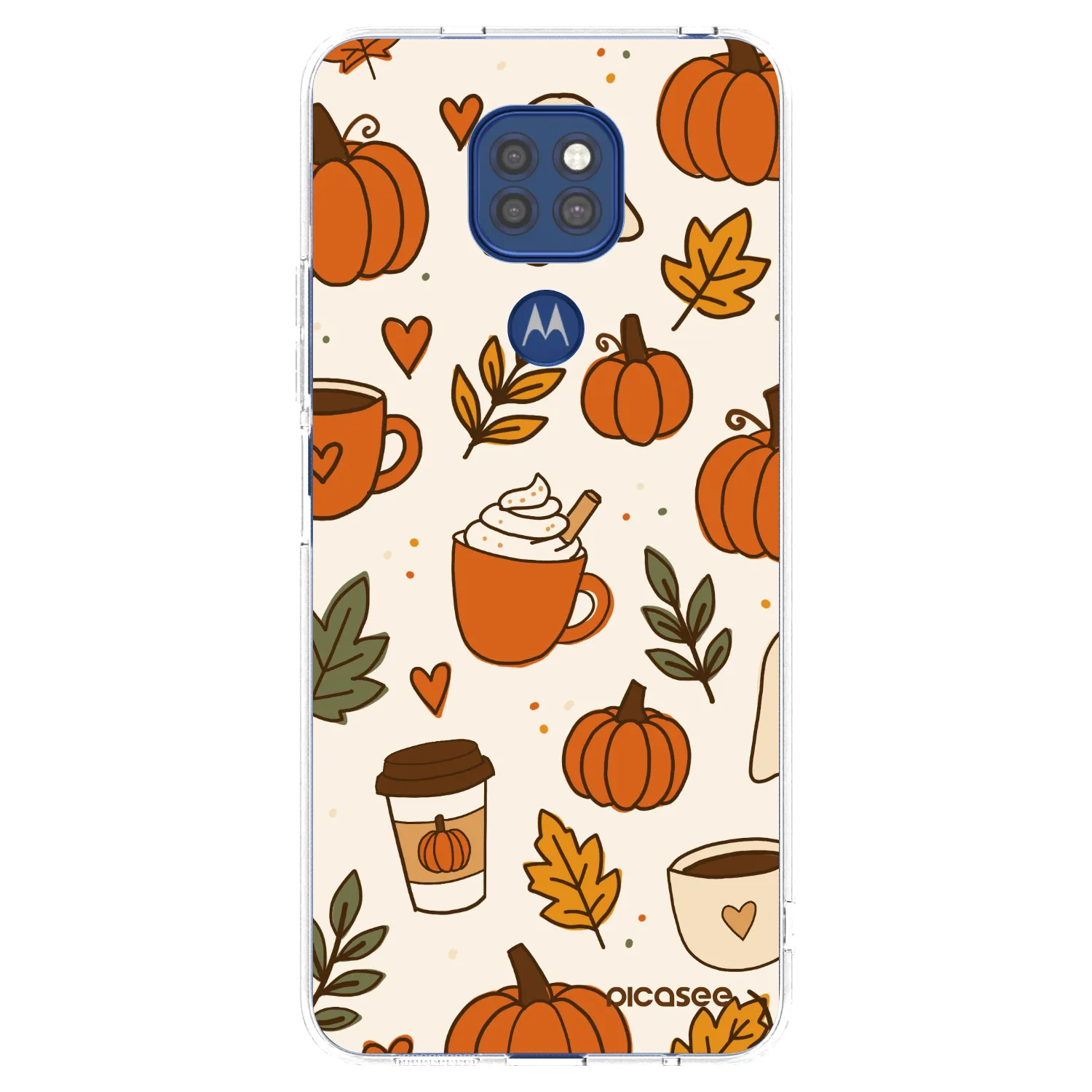 Picasee husă transparentă din silicon pentru Motorola Moto G9 Play - Fall vibes