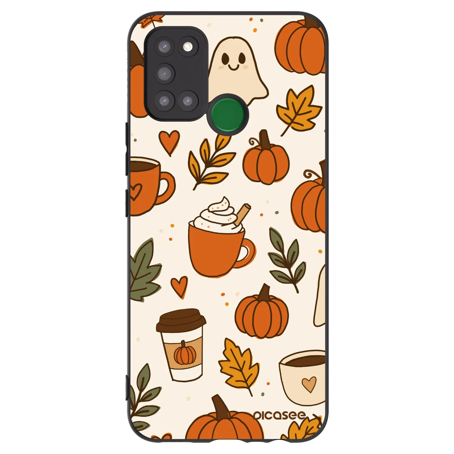 Picasee husă neagră din silicon pentru Realme 7i - Fall vibes