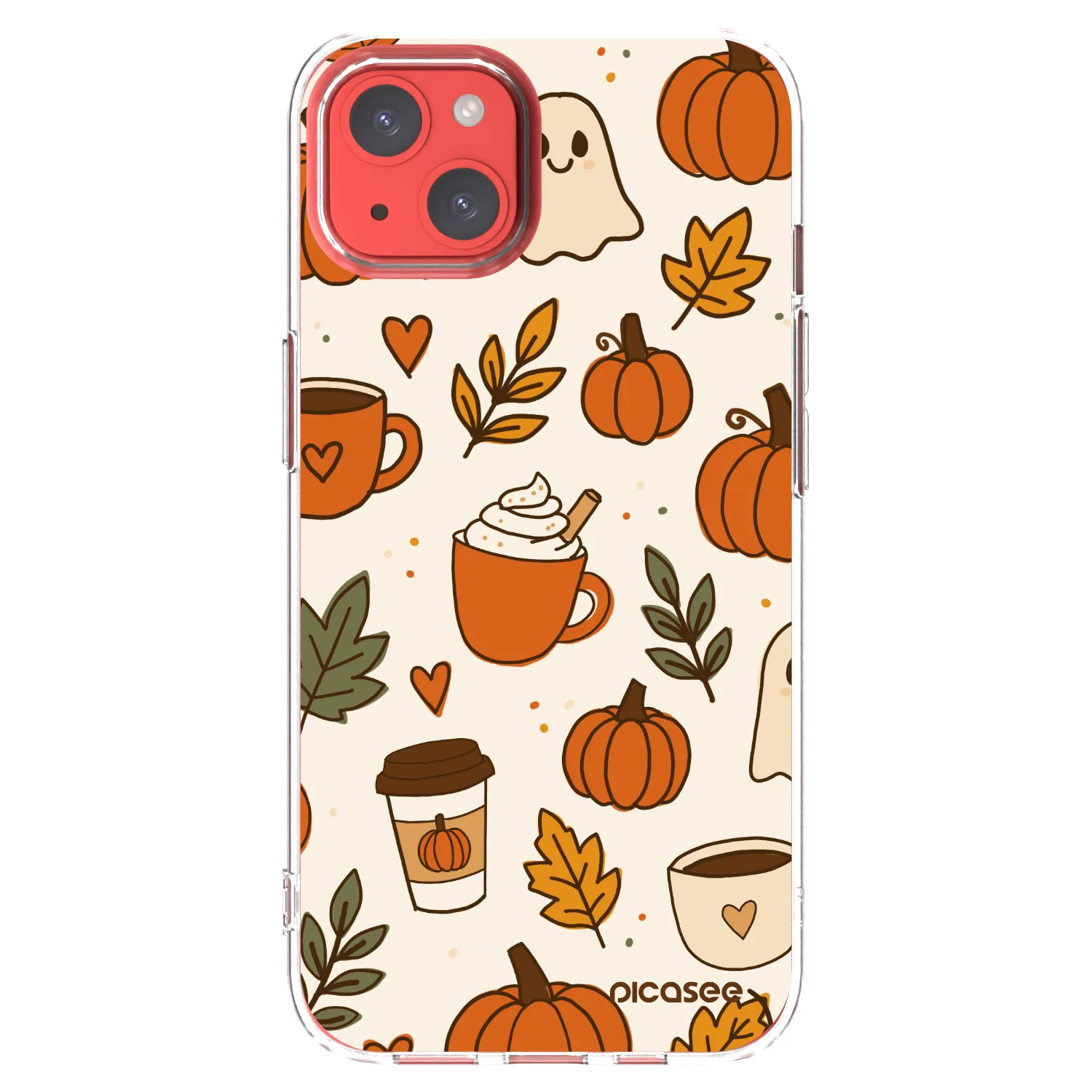 Picasee husă transparentă din silicon pentru Apple iPhone 13 - Fall vibes