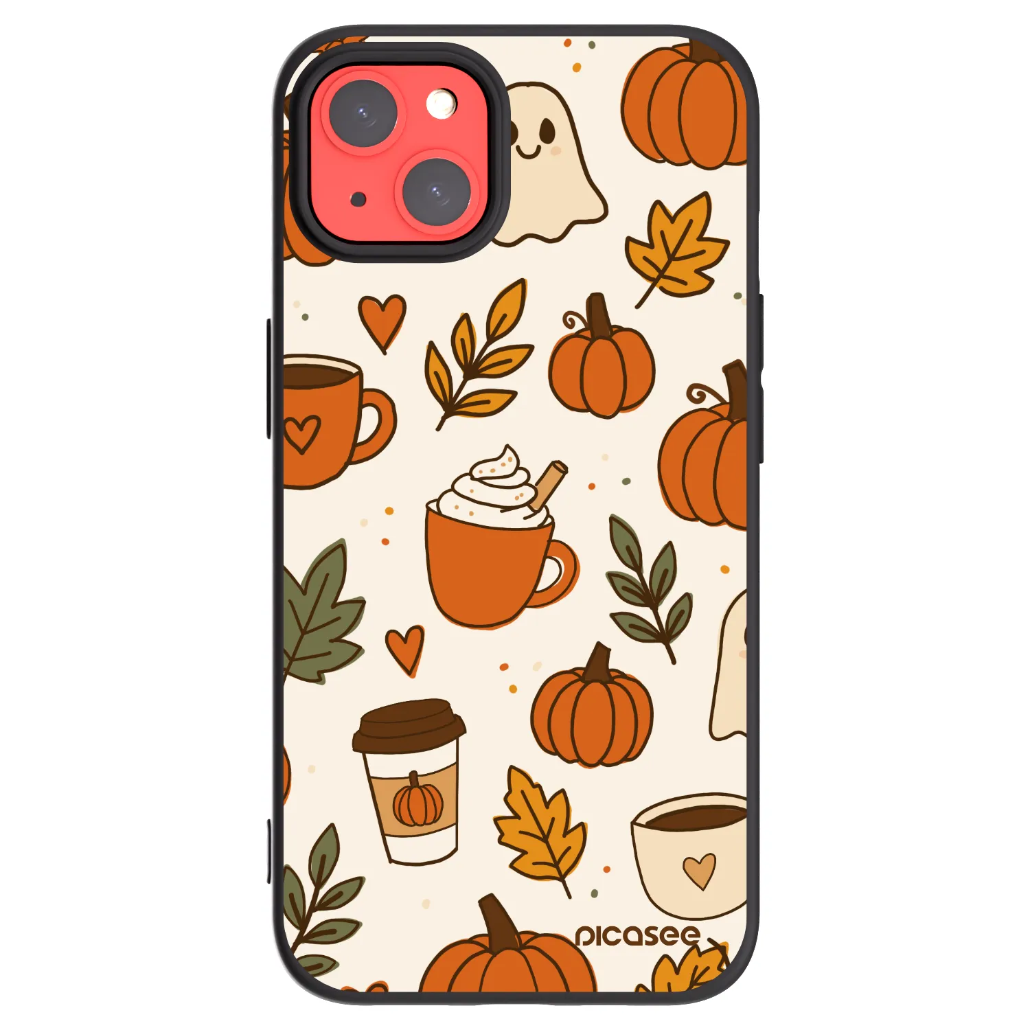 Picasee husă neagră din silicon pentru Apple iPhone 13 - Fall vibes