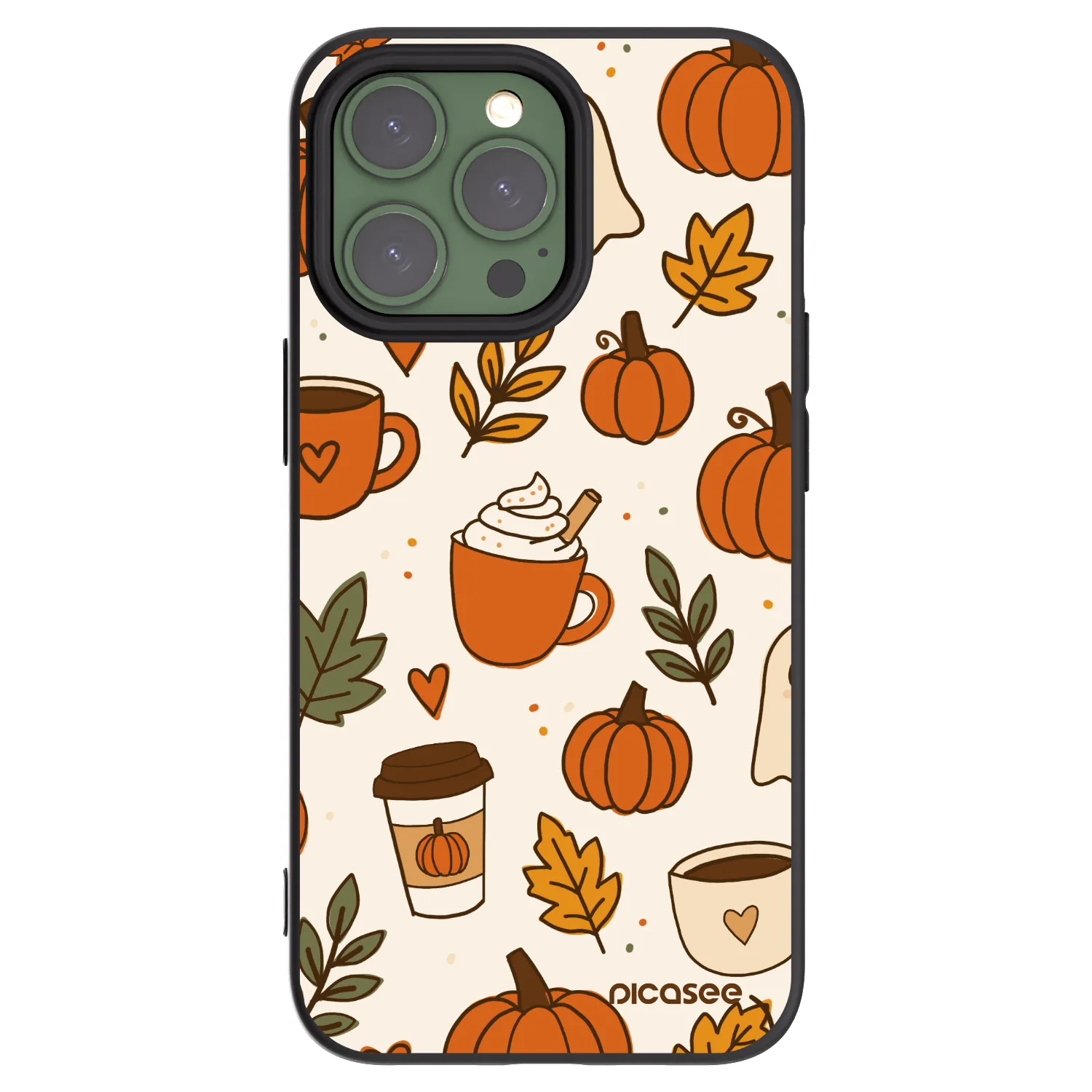 Picasee husă neagră din silicon pentru Apple iPhone 13 Pro - Fall vibes