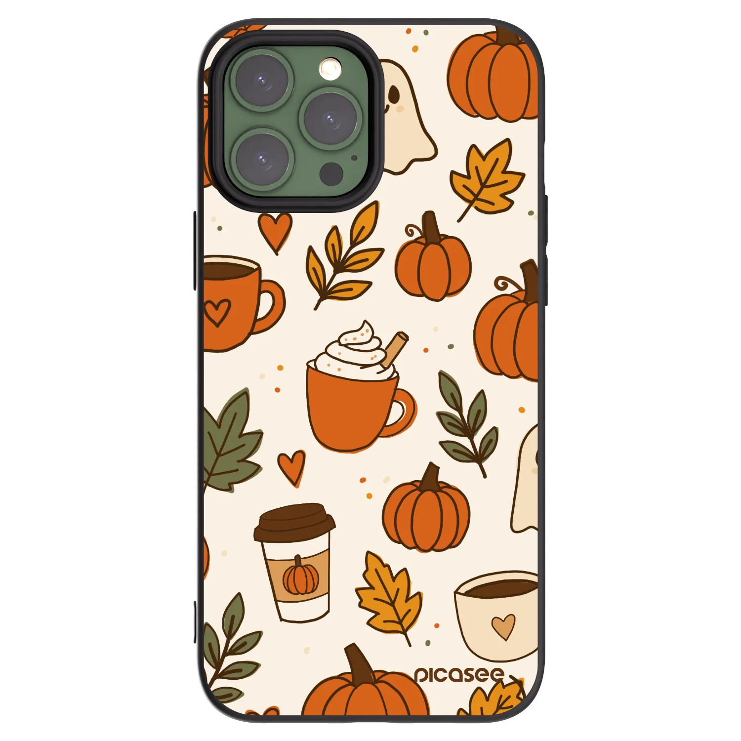 Picasee husă neagră din silicon pentru Apple iPhone 13 Pro Max - Fall vibes