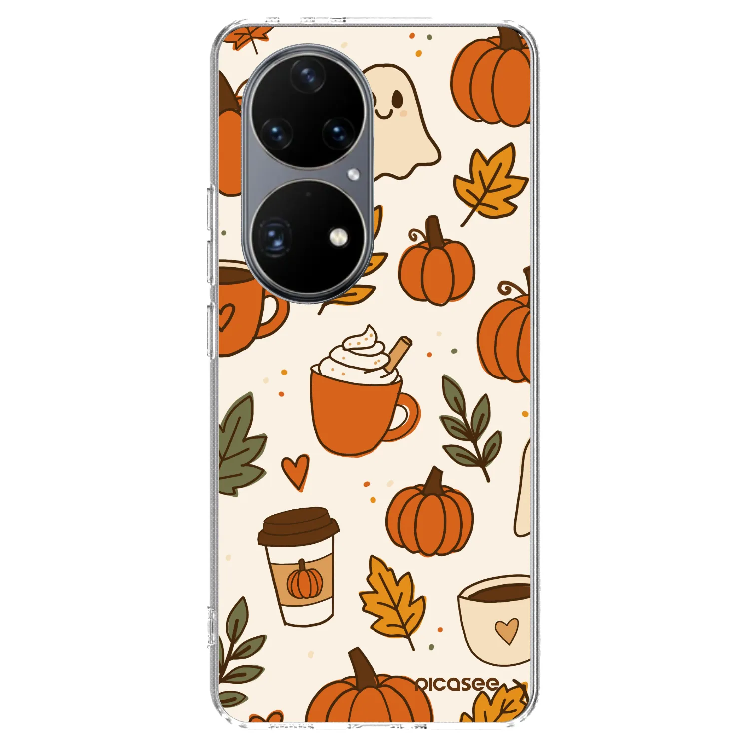 Picasee husă transparentă din silicon pentru Huawei P50 - Fall vibes
