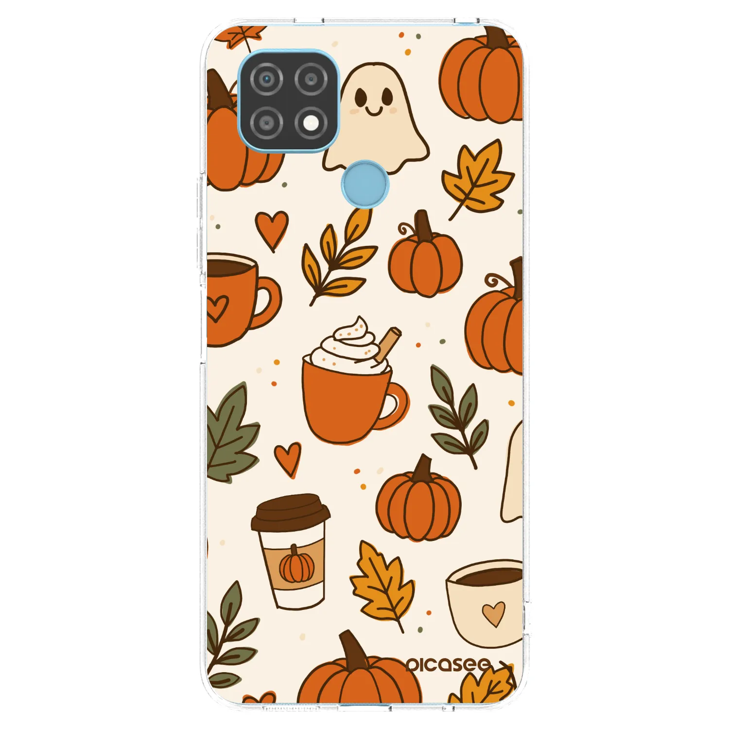 Picasee husă transparentă din silicon pentru Realme C21 - Fall vibes