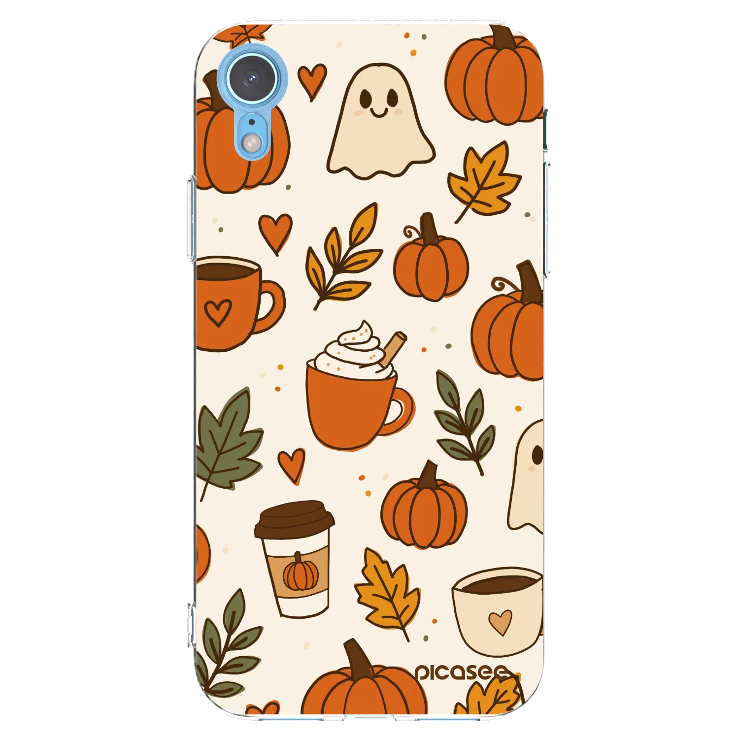 Picasee husă transparentă din silicon pentru Apple iPhone XR - Fall vibes