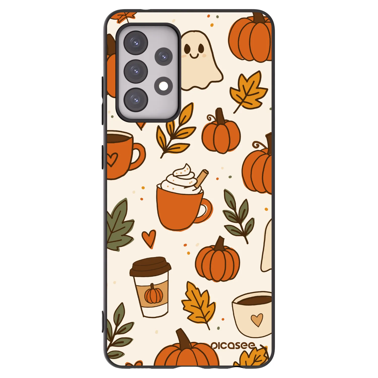Picasee husă neagră din silicon pentru Samsung Galaxy A52s 5G A528B - Fall vibes