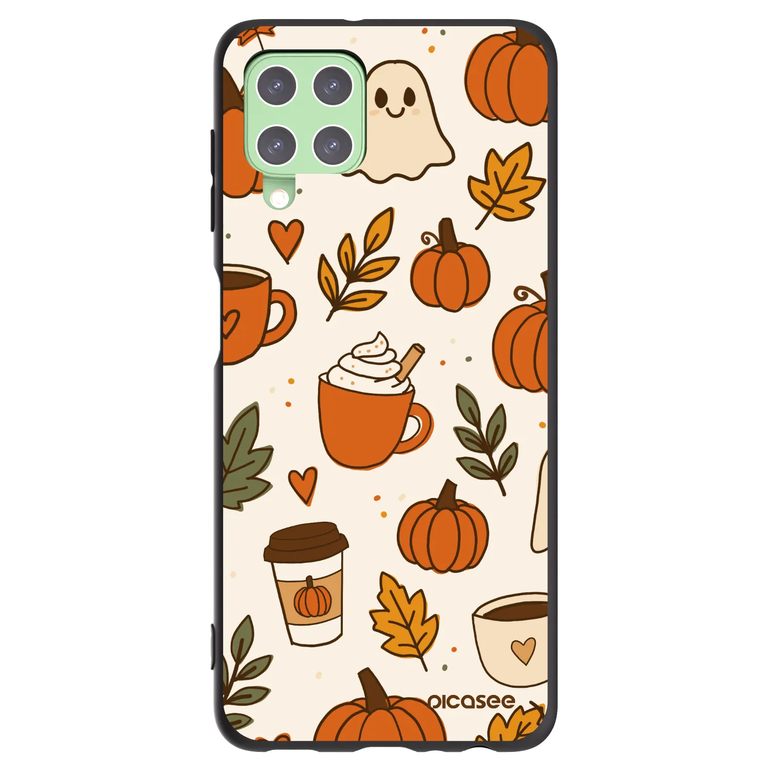 Picasee husă neagră din silicon pentru Samsung Galaxy A22 A225F 4G - Fall vibes
