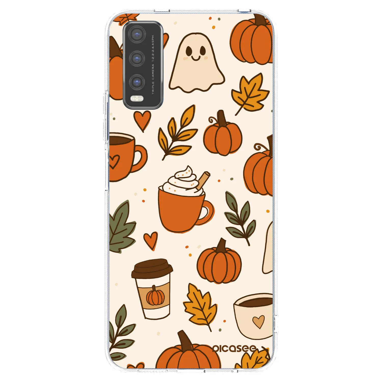 Picasee husă transparentă din silicon pentru Vivo Y20s - Fall vibes