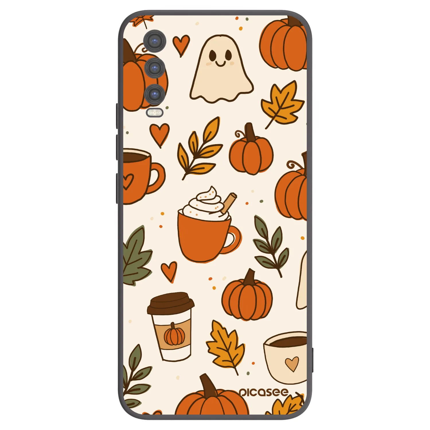 Picasee husă neagră din silicon pentru Vivo Y20s - Fall vibes