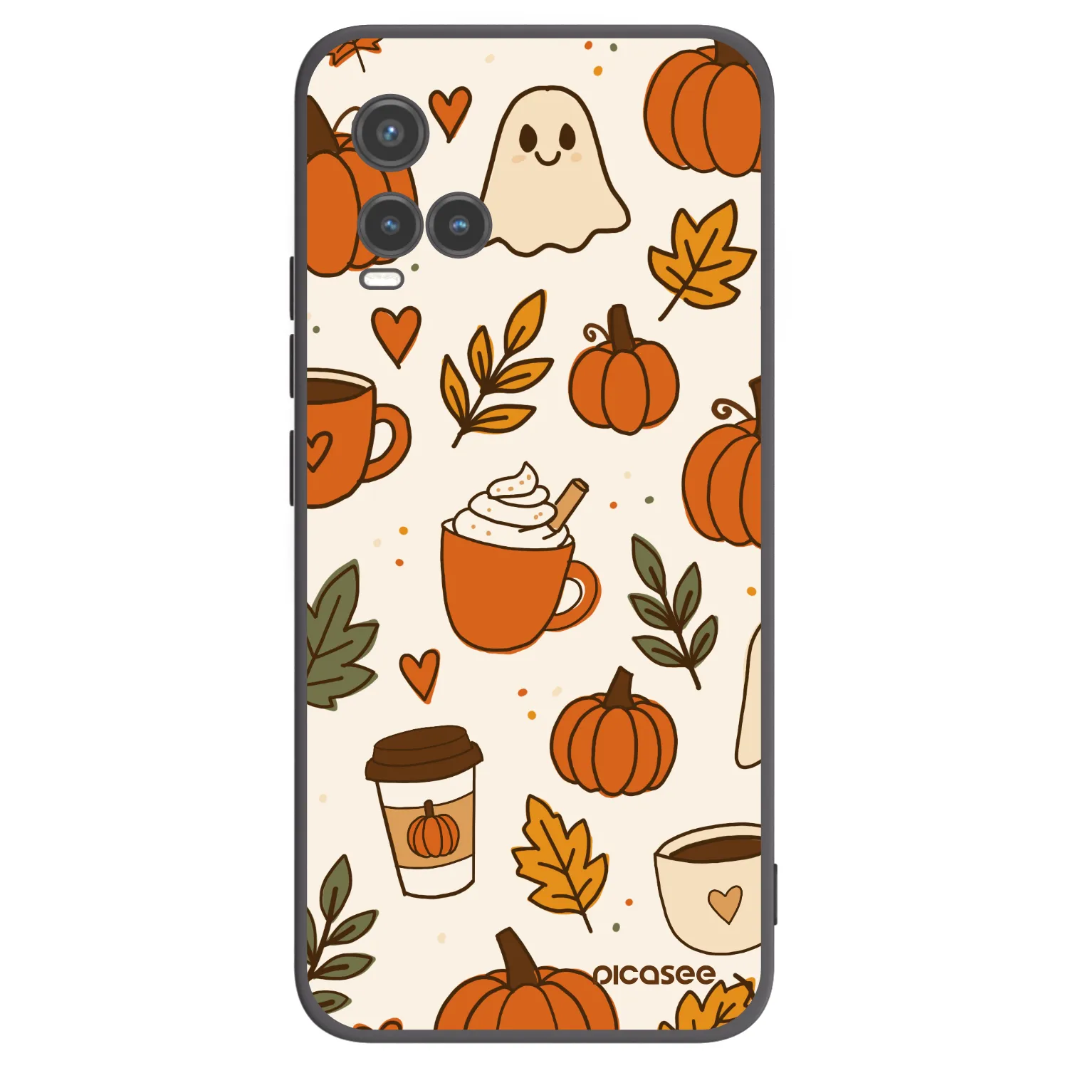 Picasee husă neagră din silicon pentru Vivo Y33s - Fall vibes