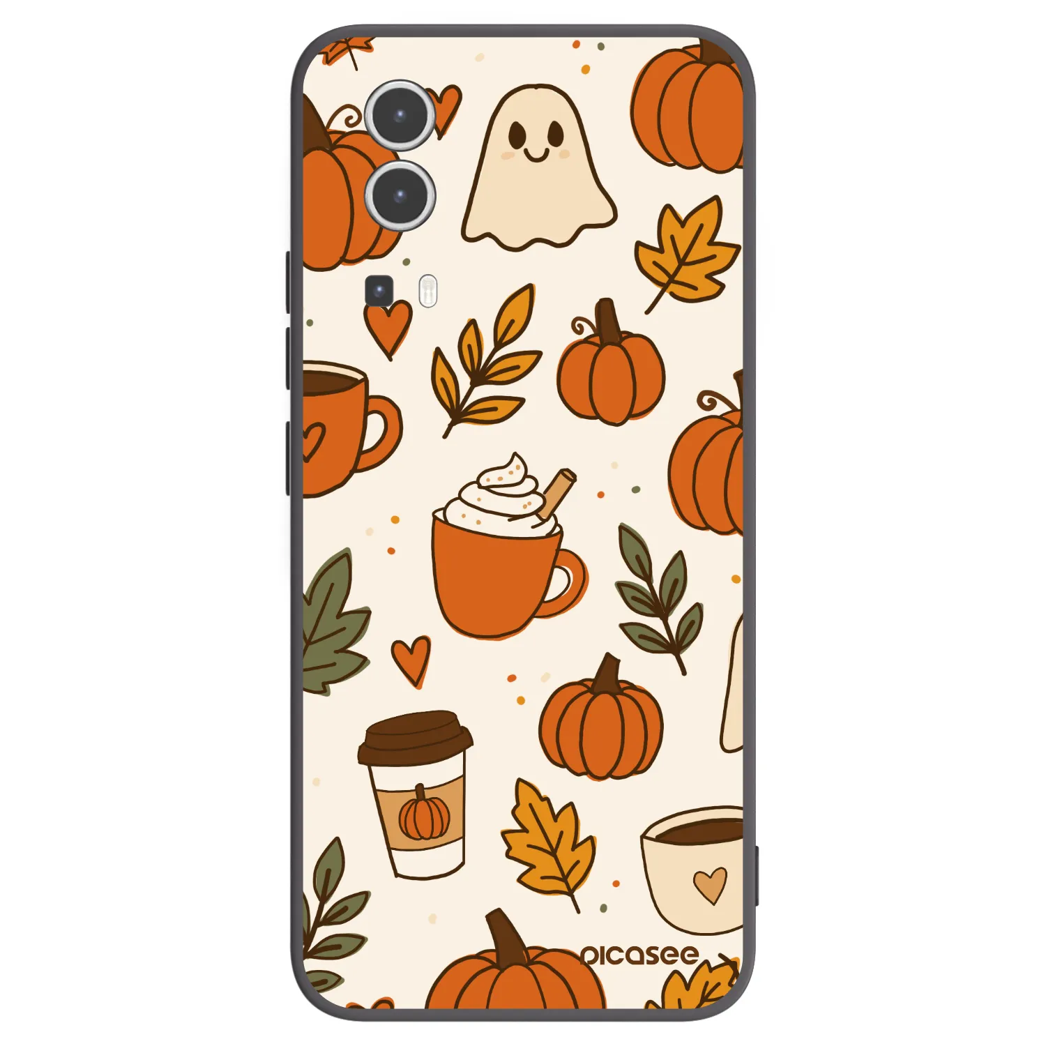 Picasee husă neagră din silicon pentru Vivo Y72 5G - Fall vibes