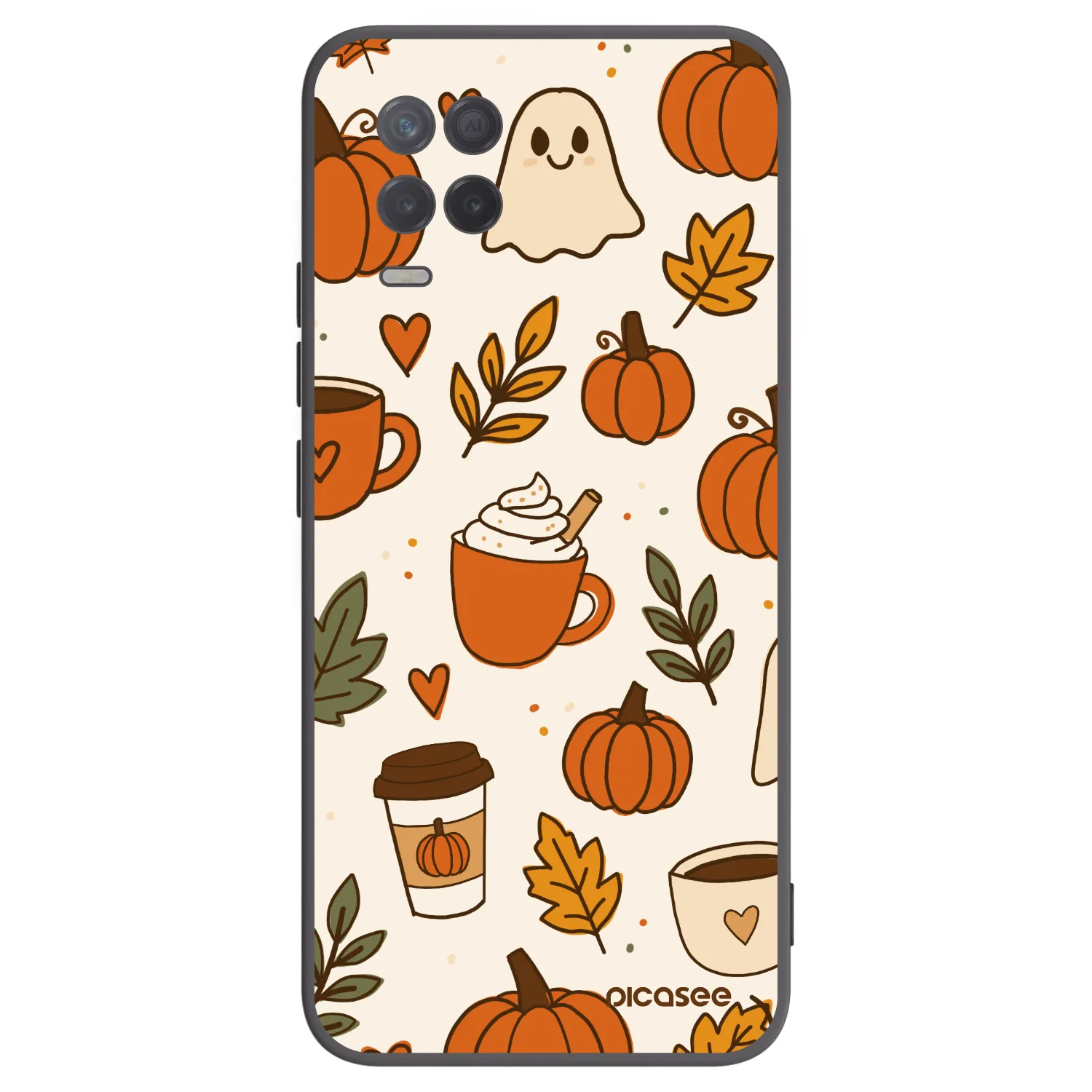 Picasee husă neagră din silicon pentru Realme 8 5G - Fall vibes
