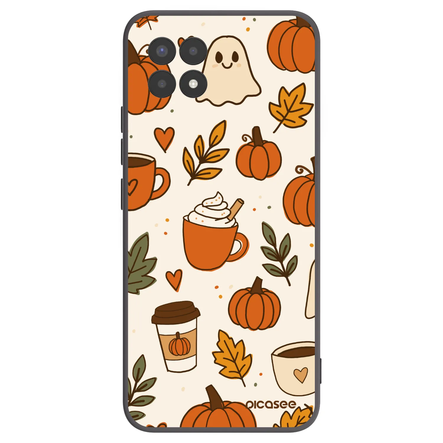 Picasee husă neagră din silicon pentru Realme 8i - Fall vibes