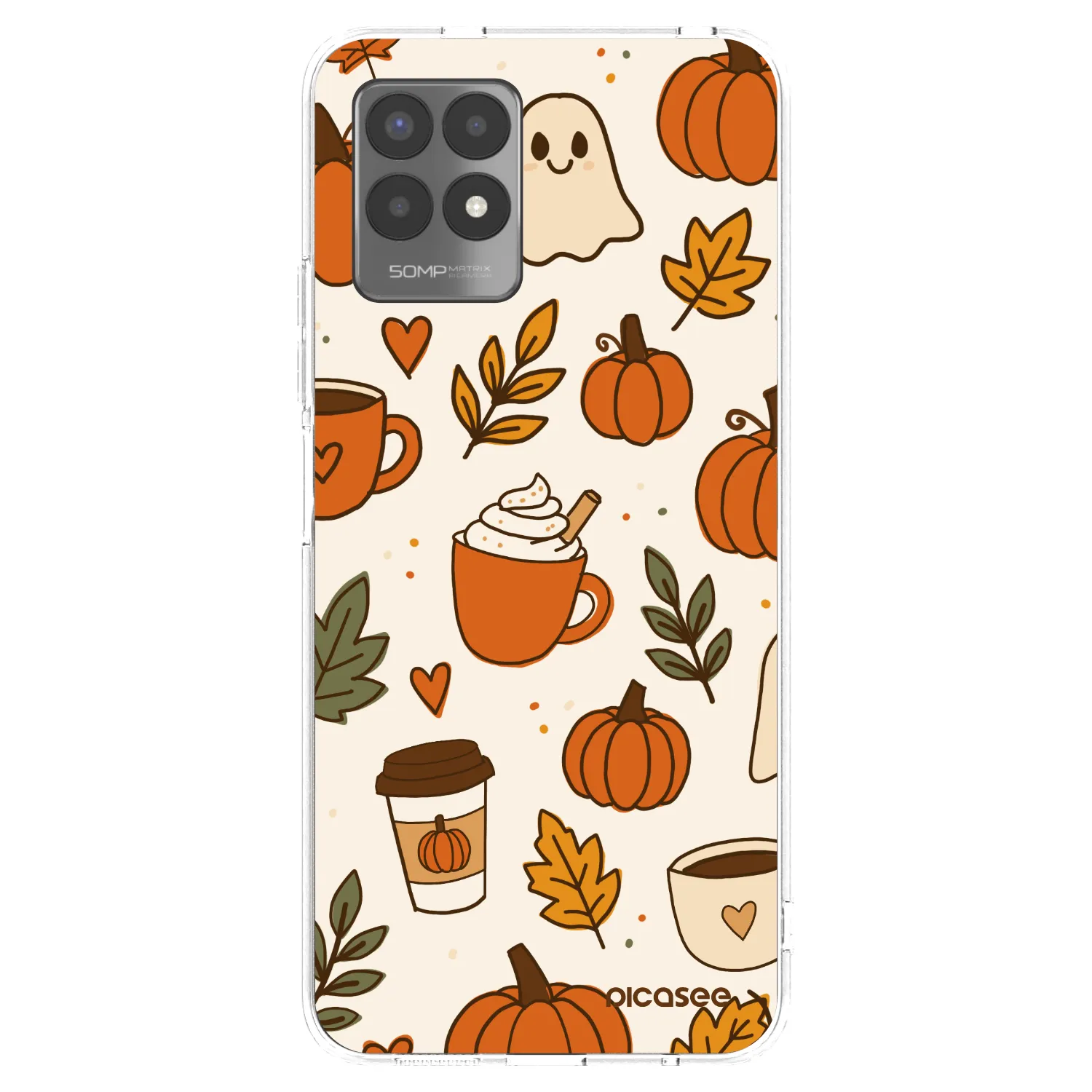 Picasee husă transparentă din silicon pentru Realme 8i - Fall vibes