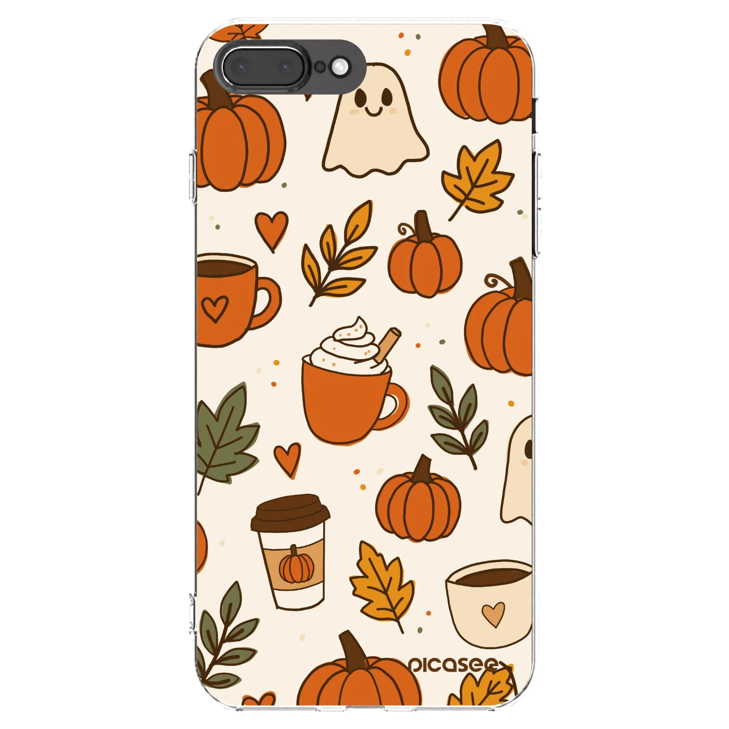Picasee husă transparentă din silicon pentru Apple iPhone 7 Plus - Fall vibes