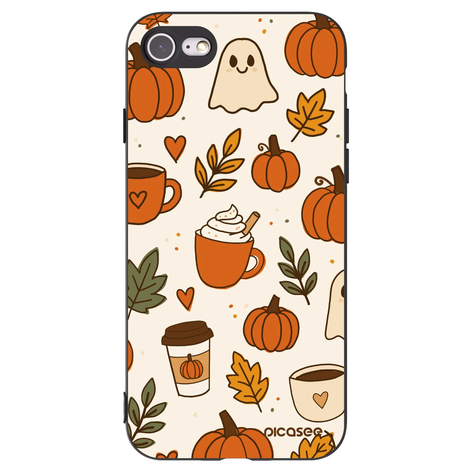 Picasee husă neagră din silicon pentru Apple iPhone SE 2022 - Fall vibes