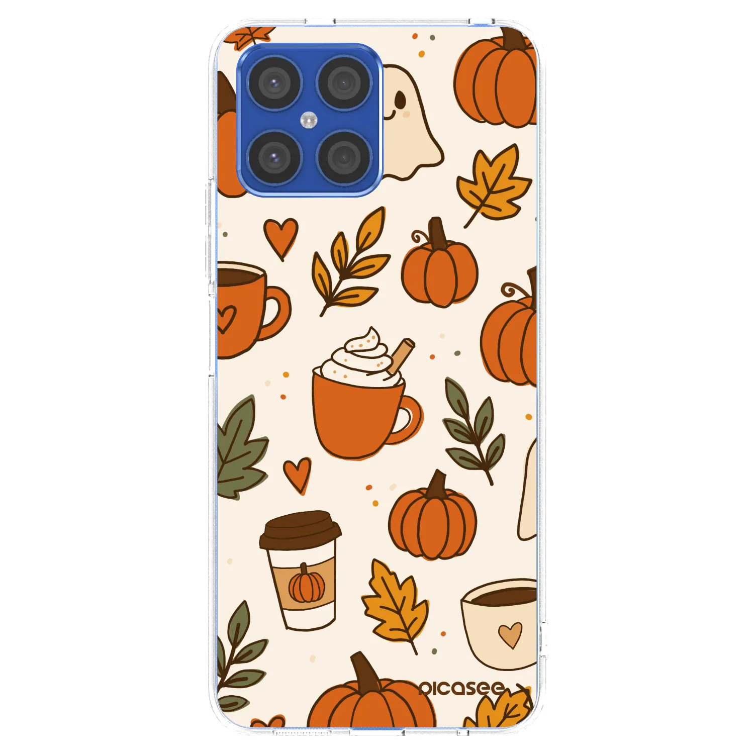 Picasee husă transparentă din silicon pentru Honor X8 4G - Fall vibes
